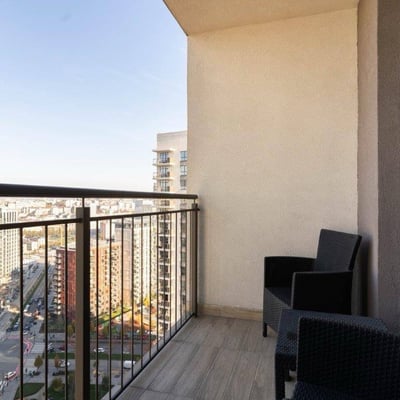 Alquiler de un apartamento amueblado de 3 habitaciones, 82 m², con vista al río, BW Arcadia, Belgrado, Serbia